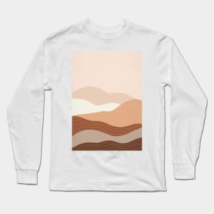 Abstract Bohemian Mountains Painting 6 Long Sleeve T-Shirt